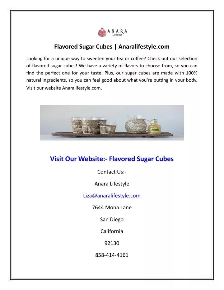 flavored sugar cubes anaralifestyle com