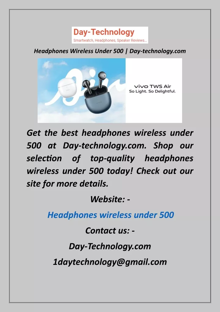 headphones wireless under 500 day technology com