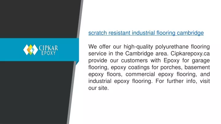 scratch resistant industrial flooring cambridge