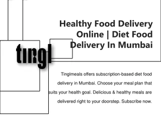 Healthy Food Delivery Online | Diet Food Delivery In Mumbai