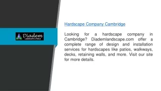 hardscape company cambridge looking
