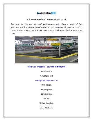 esd work benches antistaticesd co uk