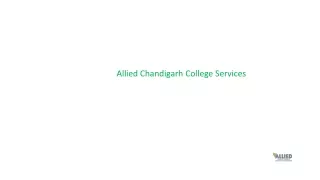 Allied Chandigarh college Services