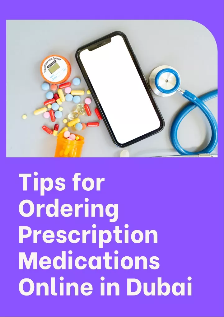 tips for ordering prescription medications online