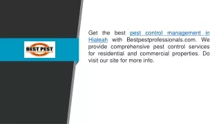 Pest Control Management In Hialeah  Bestpestprofessionals.com.pptx;;;