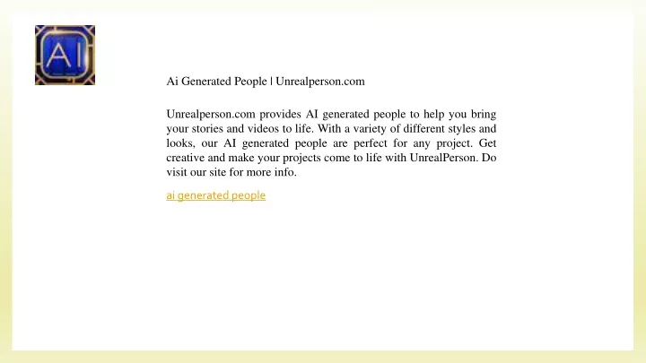 ai generated people unrealperson com