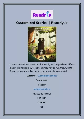 Customized Stories  Readrly.io