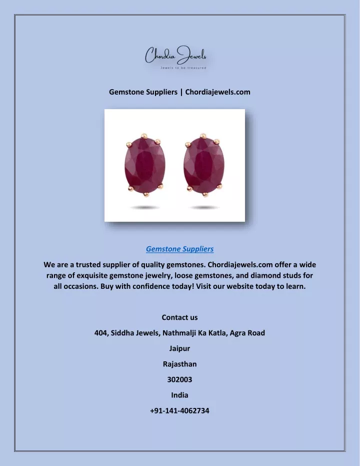 gemstone suppliers chordiajewels com