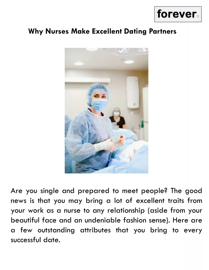 why nurses make excellent dating partners