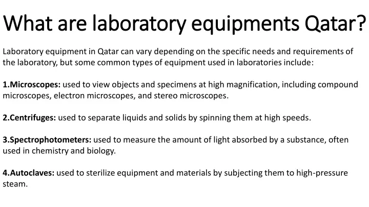 what are laboratory what are laboratory equipments