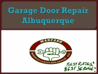 Garage Door Repair Albuquerque