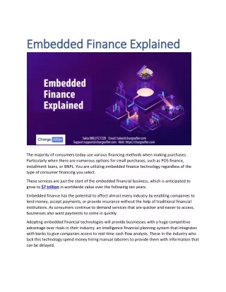 embedded finance explained embedded finance
