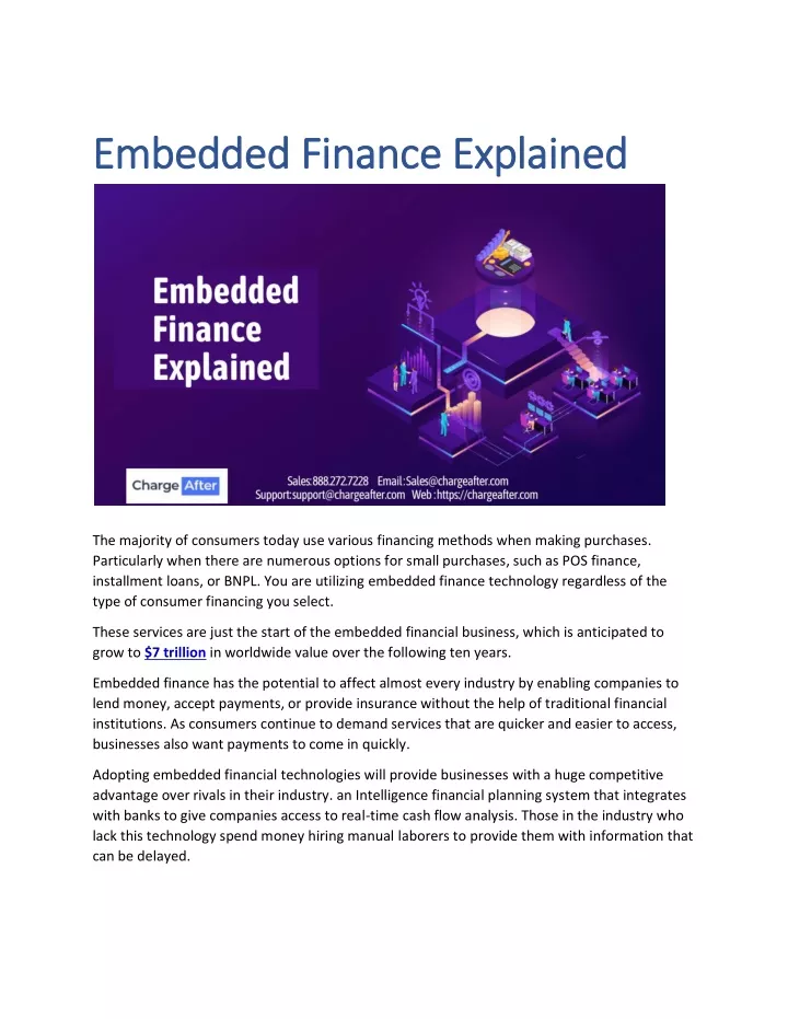 embedded finance explained embedded finance