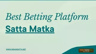 Satta Matka - Best Betting Platform