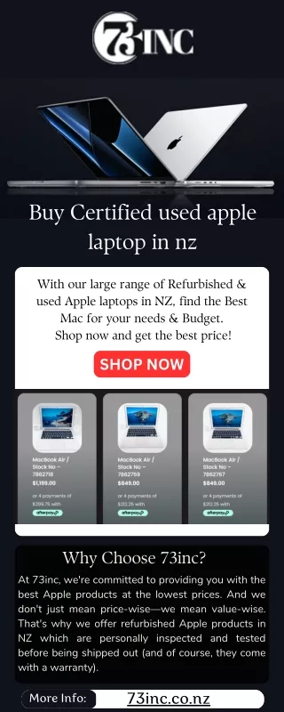 Buy Refurbished & Used Apple Laptops in NZ With Warranty
