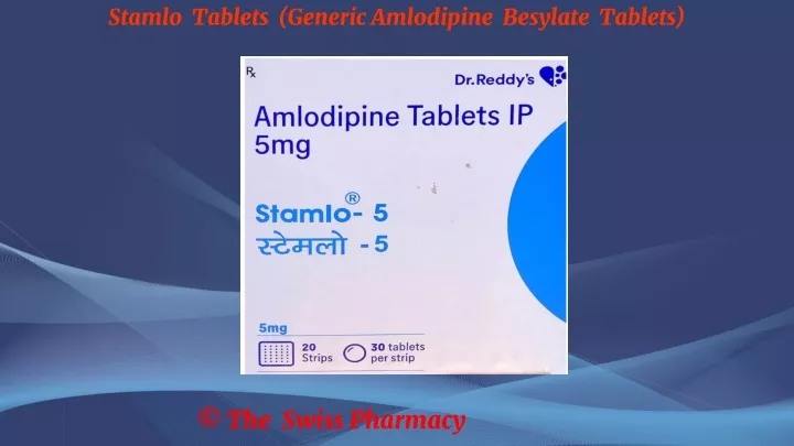 stamlo tablets generic amlodipine besylate tablets