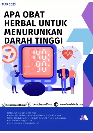 Apa obat herbal untuk menurunkan darah tinggi- WA 087893811922