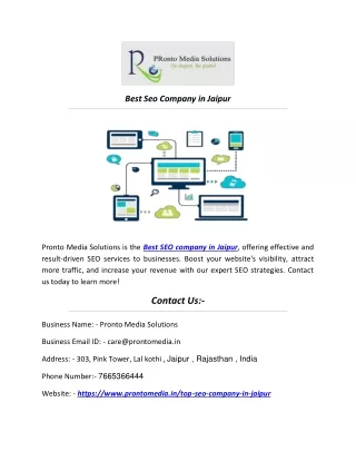 Best Seo Company in Jaipur