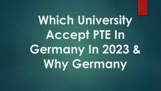 Which University Accept PTE In Germany In 2023