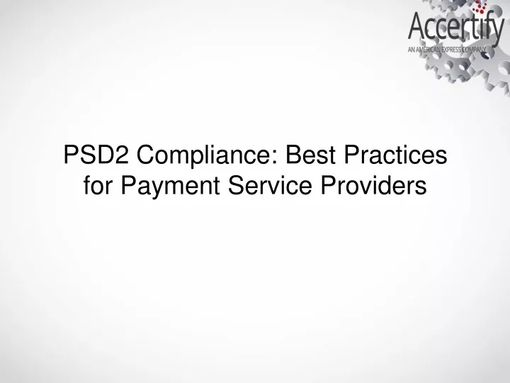psd2 compliance best practices for payment