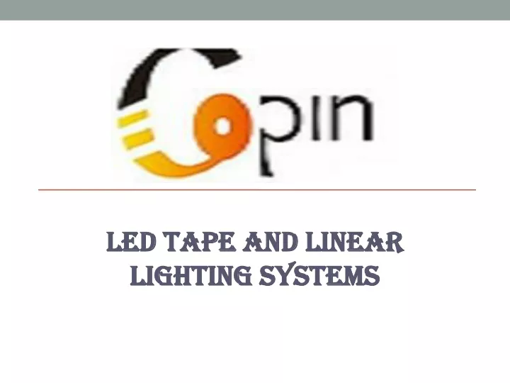 led tape and linear lighting systems