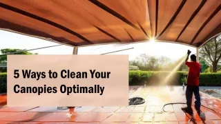5 Ways to Clean Your Canopies Optimally