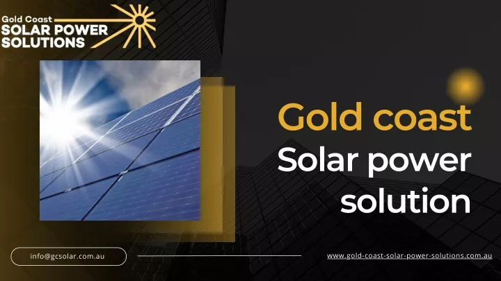 gold coast solar power solution