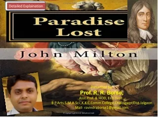 From Paradise Lost Book 1 ppt