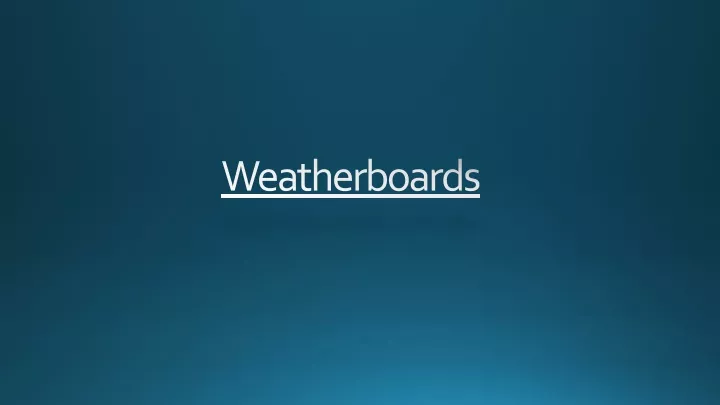 weatherboards