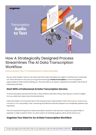how a strategically designed process streamlines