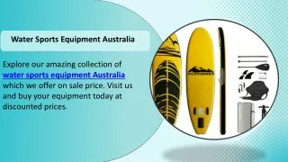 Water Sports Equipment Australia