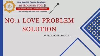 Astrologer Yogi Ji - No.1 Love Problem Solutions