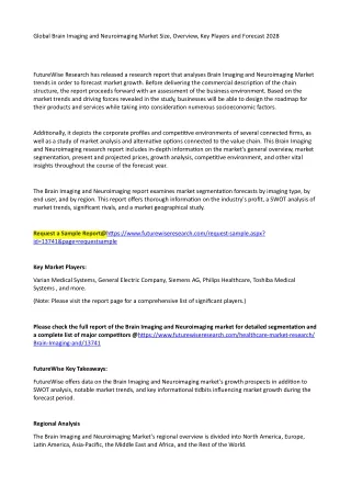 global brain imaging and neuroimaging market size