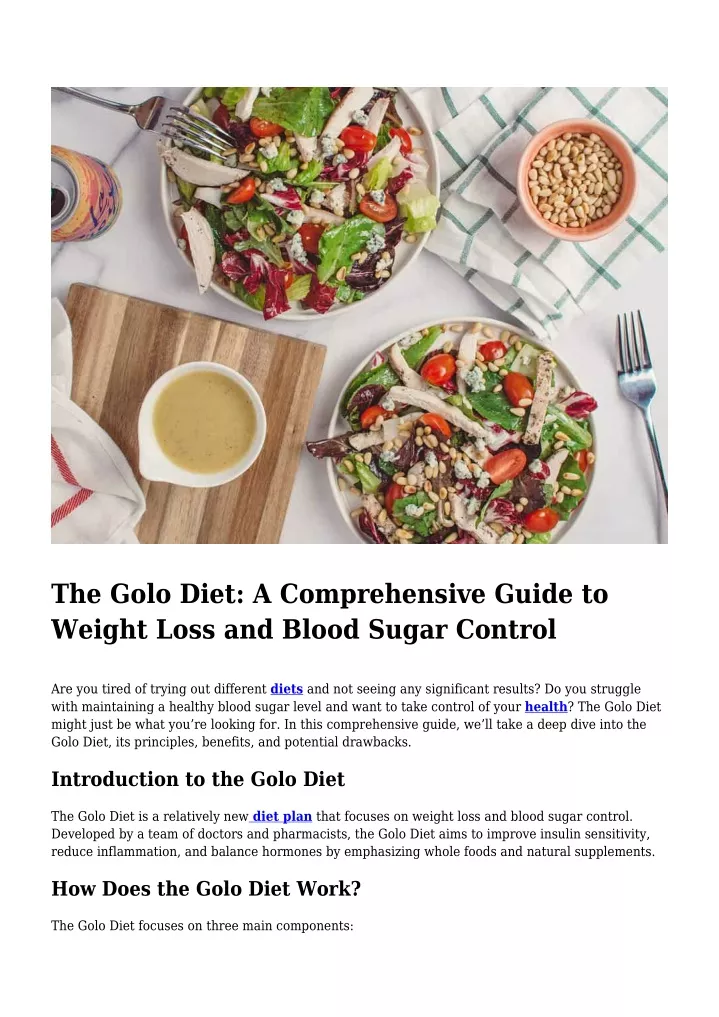 the golo diet a comprehensive guide to weight
