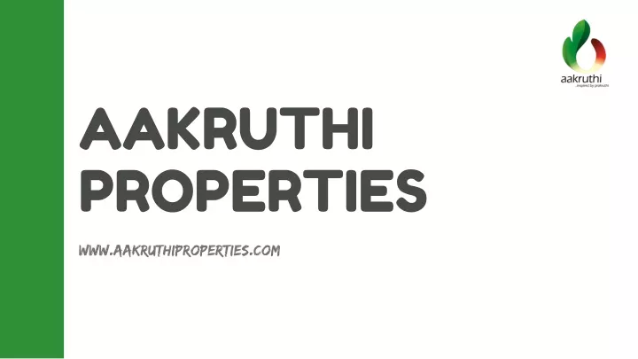 aakruthi properties