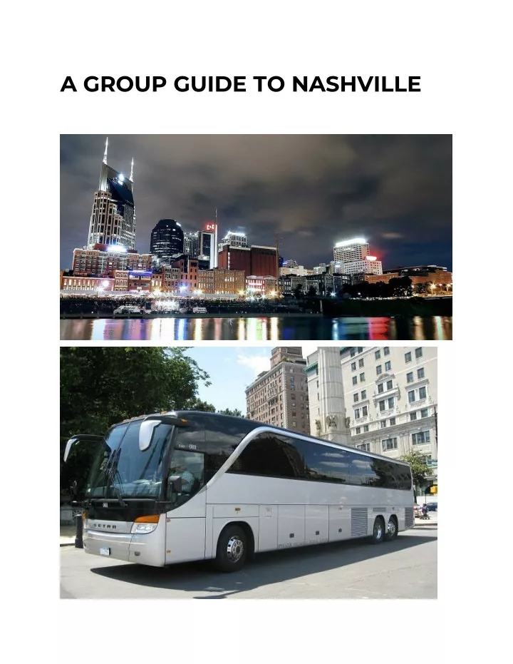 a group guide to nashville