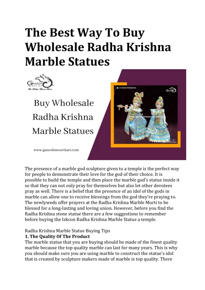 the best way to buy wholesale radha krishna