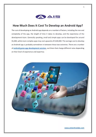 How Much Does It Cost To Develop an Android App