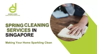 Spring Cleaning Services in Singapore: Making Your Home Sparkling Clean