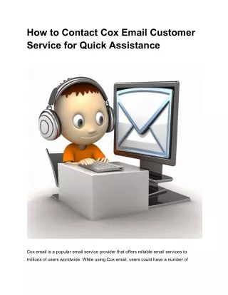 How to Contact Cox Email Customer Service for Quick Assistance