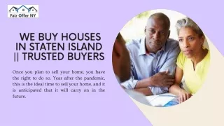 We Buy Houses In Staten Island  Trusted Buyers