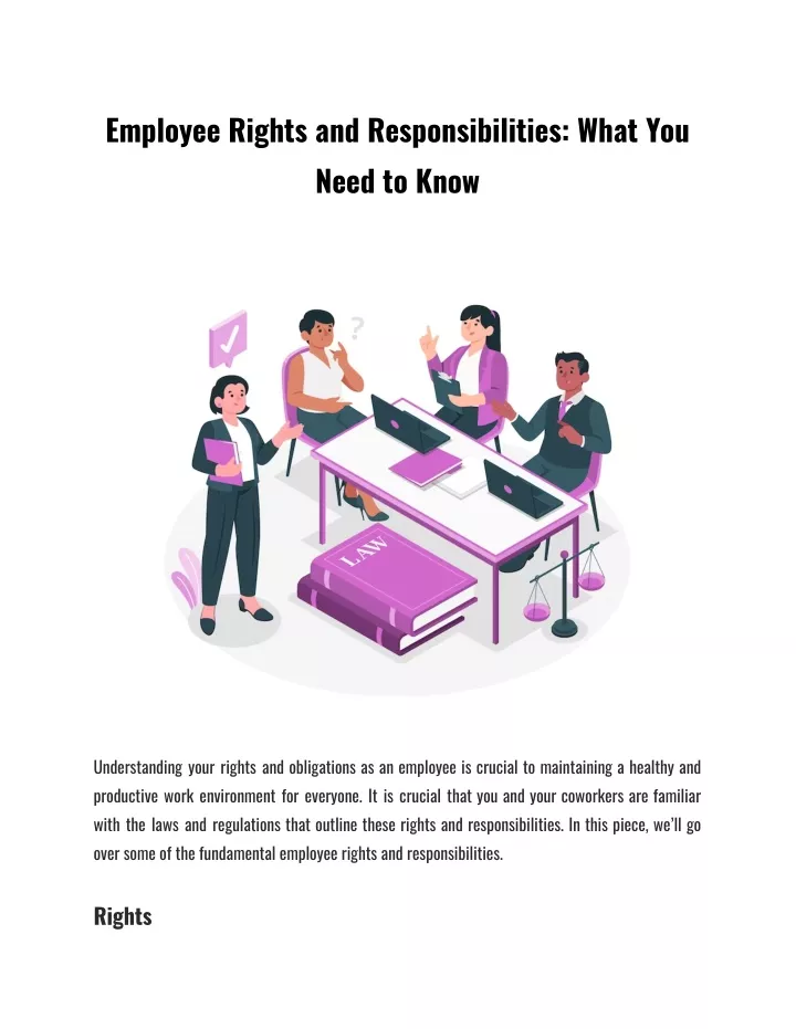 employee rights and responsibilities what