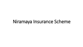 Niramaya Insurance Scheme