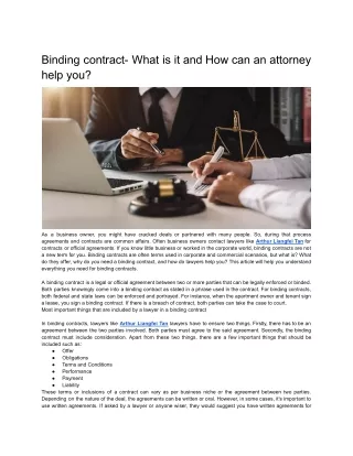 Binding contract- What is it and How an attorney can help you.docx