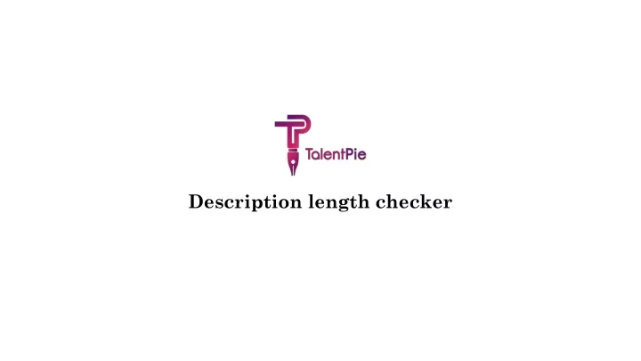 description length checker