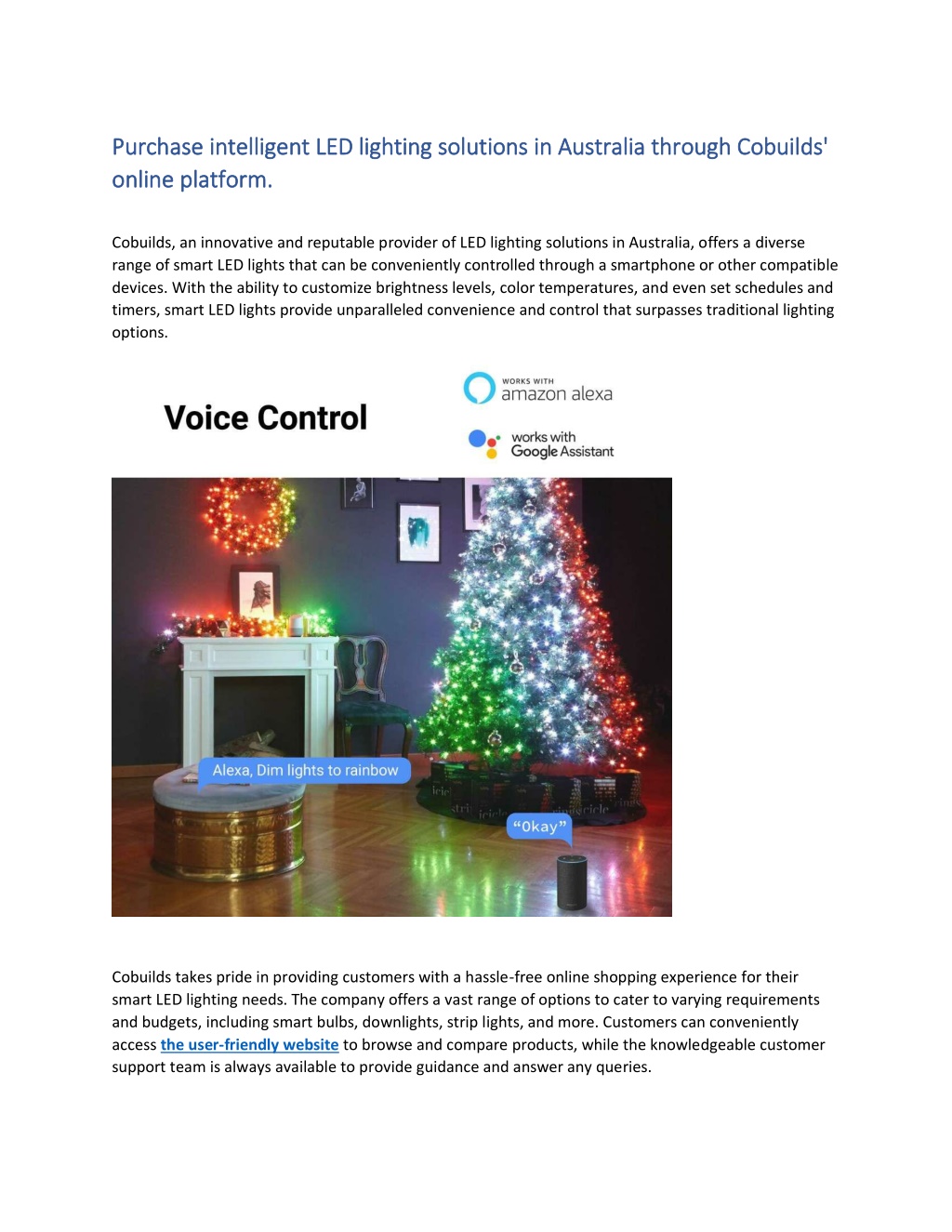PPT - Purchase intelligent LED lighting solutions in Australia through ...