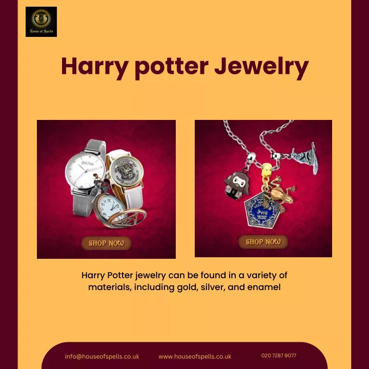 harry potter jewelry