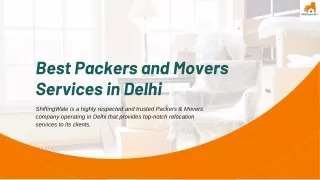 Best Packers and Movers Services in Delhi | ShiftingWale