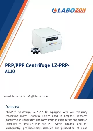 PRP_PPP-Centrifuge