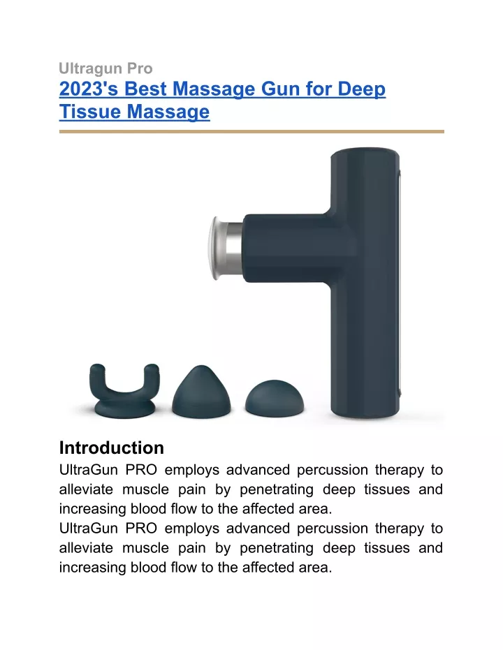 ultragun pro 2023 s best massage gun for deep